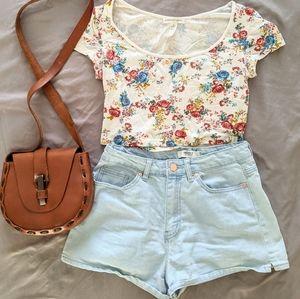Floral crop top